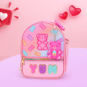 HOT FOCUS - Kids Stylish Insulated Water Repellent Lunch Bag with Fun Keychain