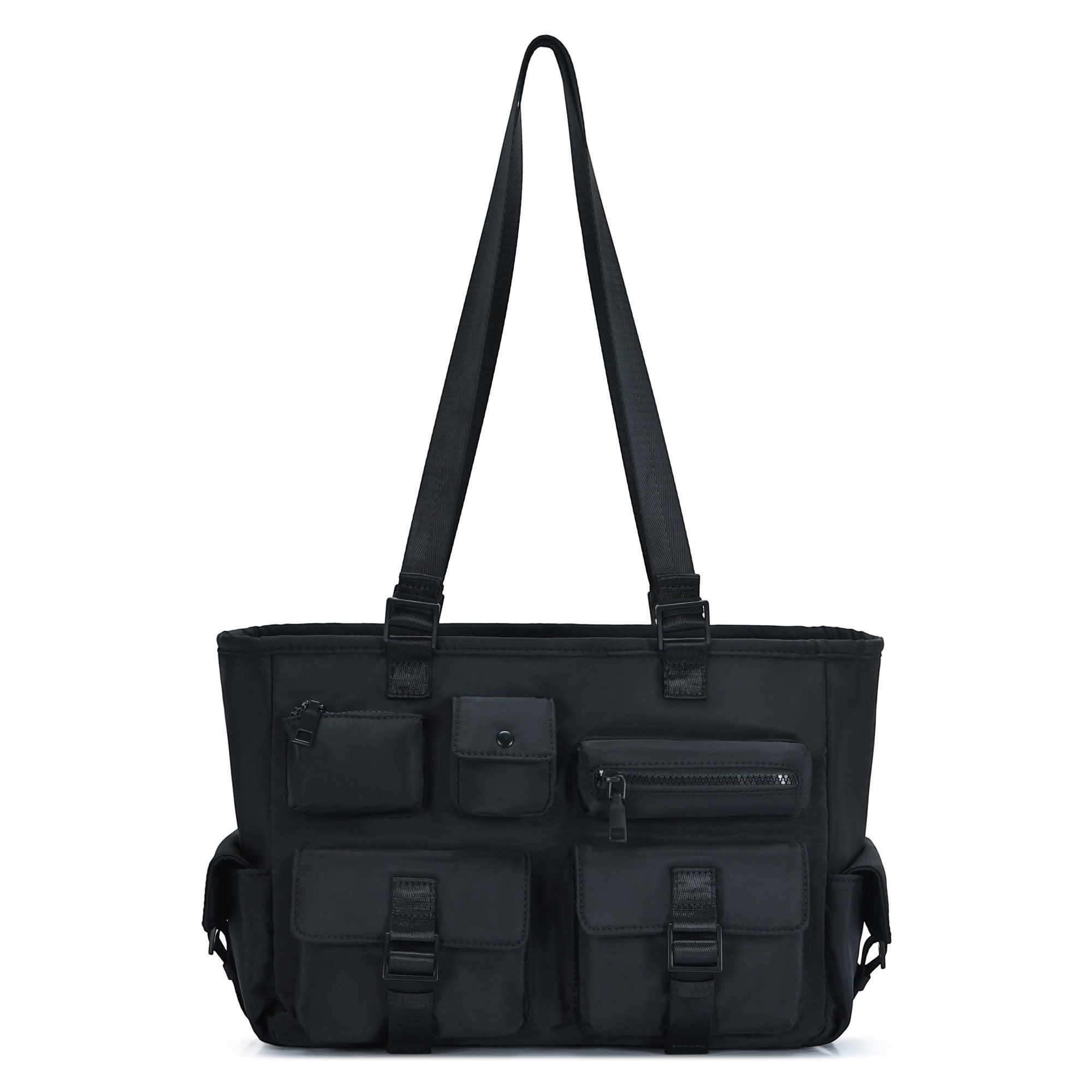 Multi Pocket Utility Shoulder Tote Bag