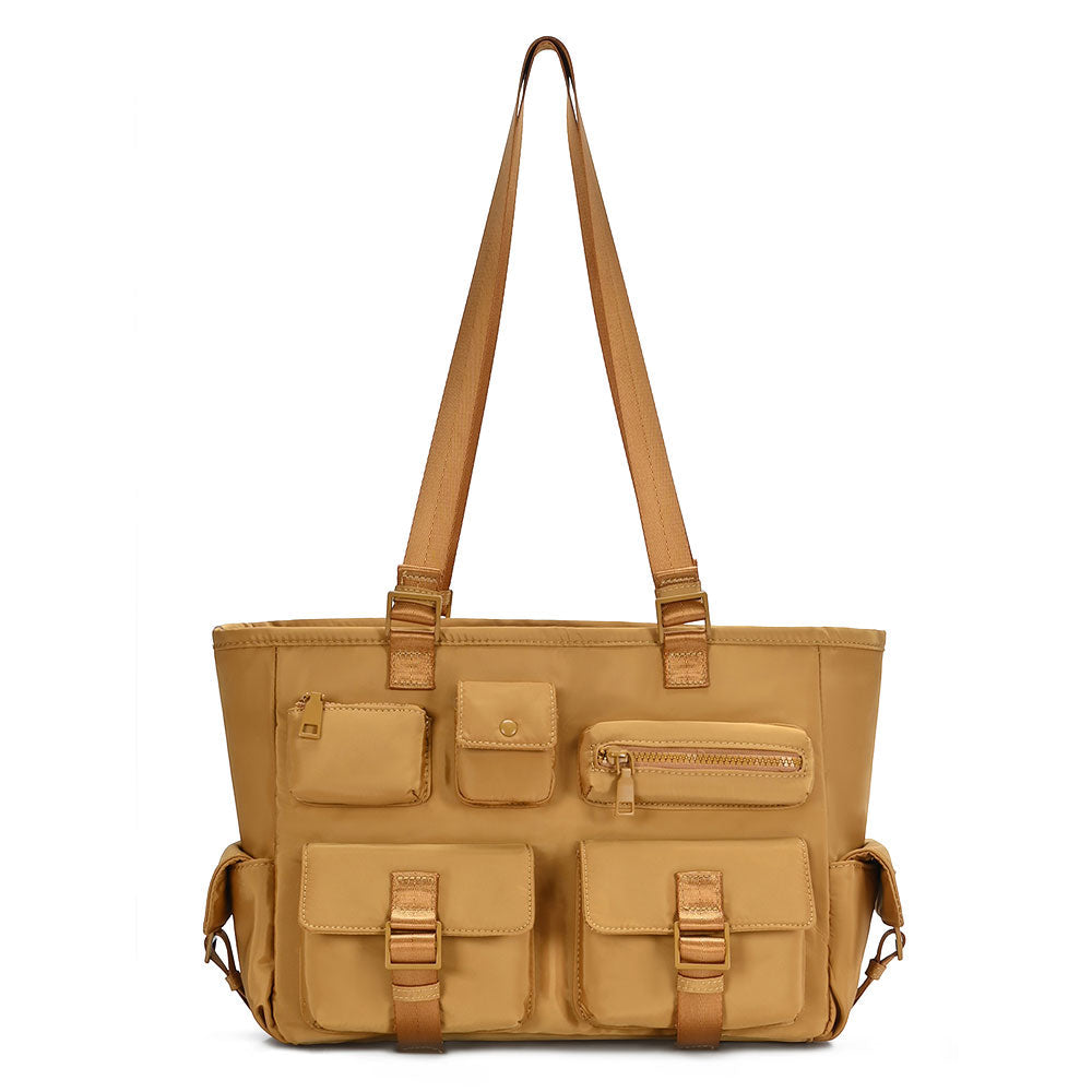 Multi Pocket Utility Shoulder Tote Bag