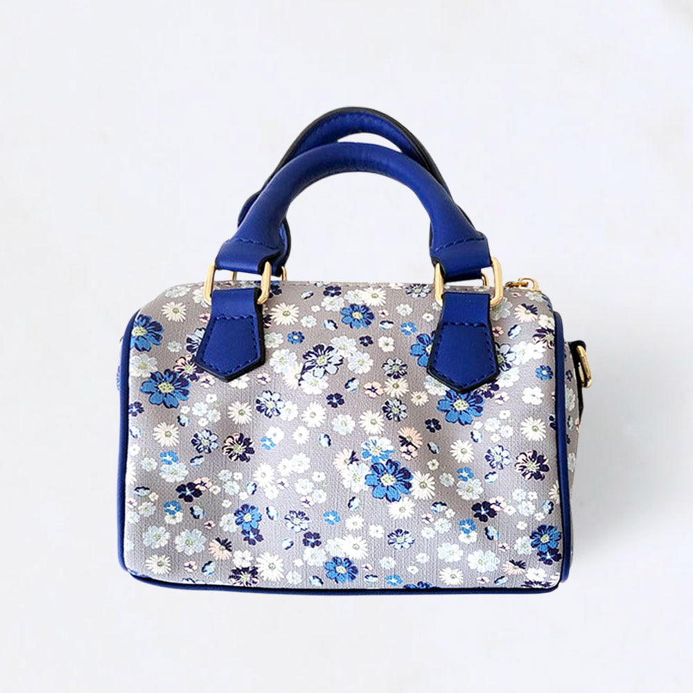 Flower Patterned Tote / Crossbody Bag