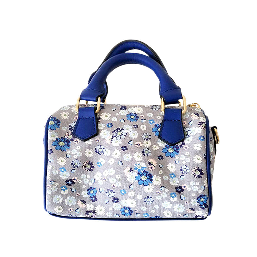 Flower Patterned Tote / Crossbody Bag