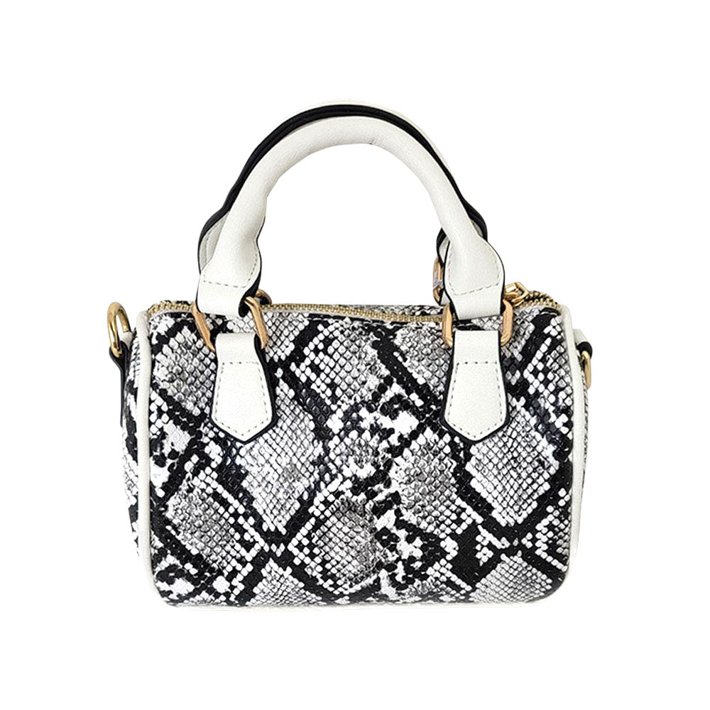 Snake Skin Patterned Tote / Crossbody Bag