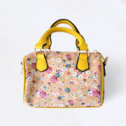 Flower Patterned Tote / Crossbody Bag