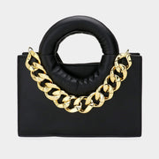2 In 1 Faux Leather Solid Tote and Crossbody Bag Set