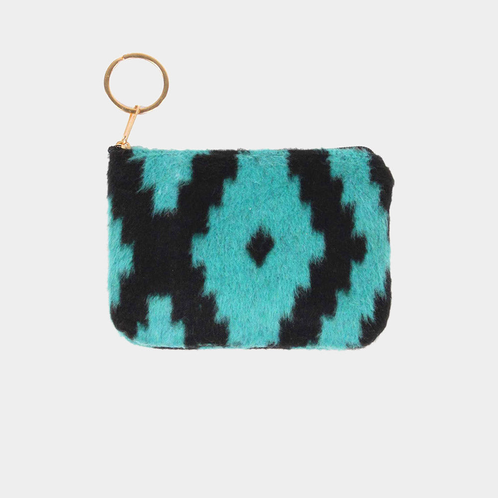 Western Print Coin Card Purse