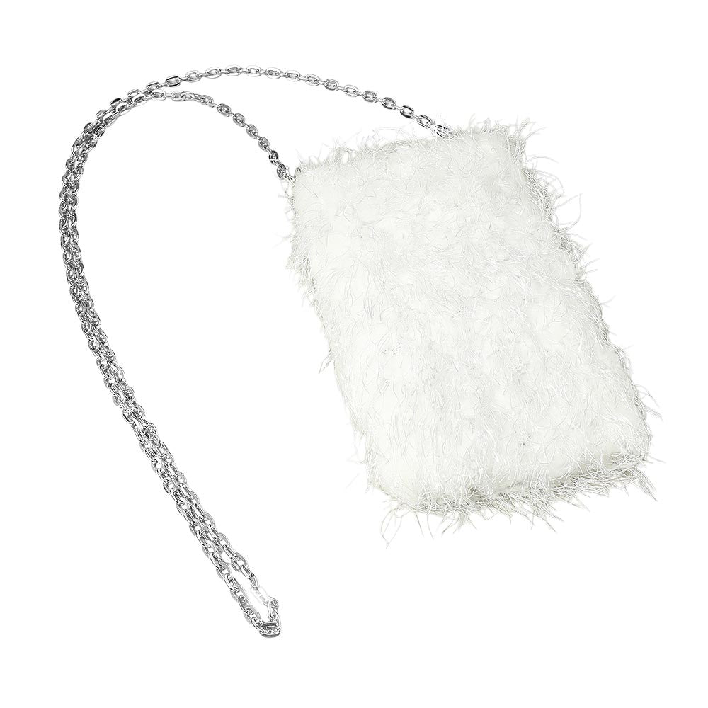 Fluffy Faux Fur Crossbody Phone Case Bag