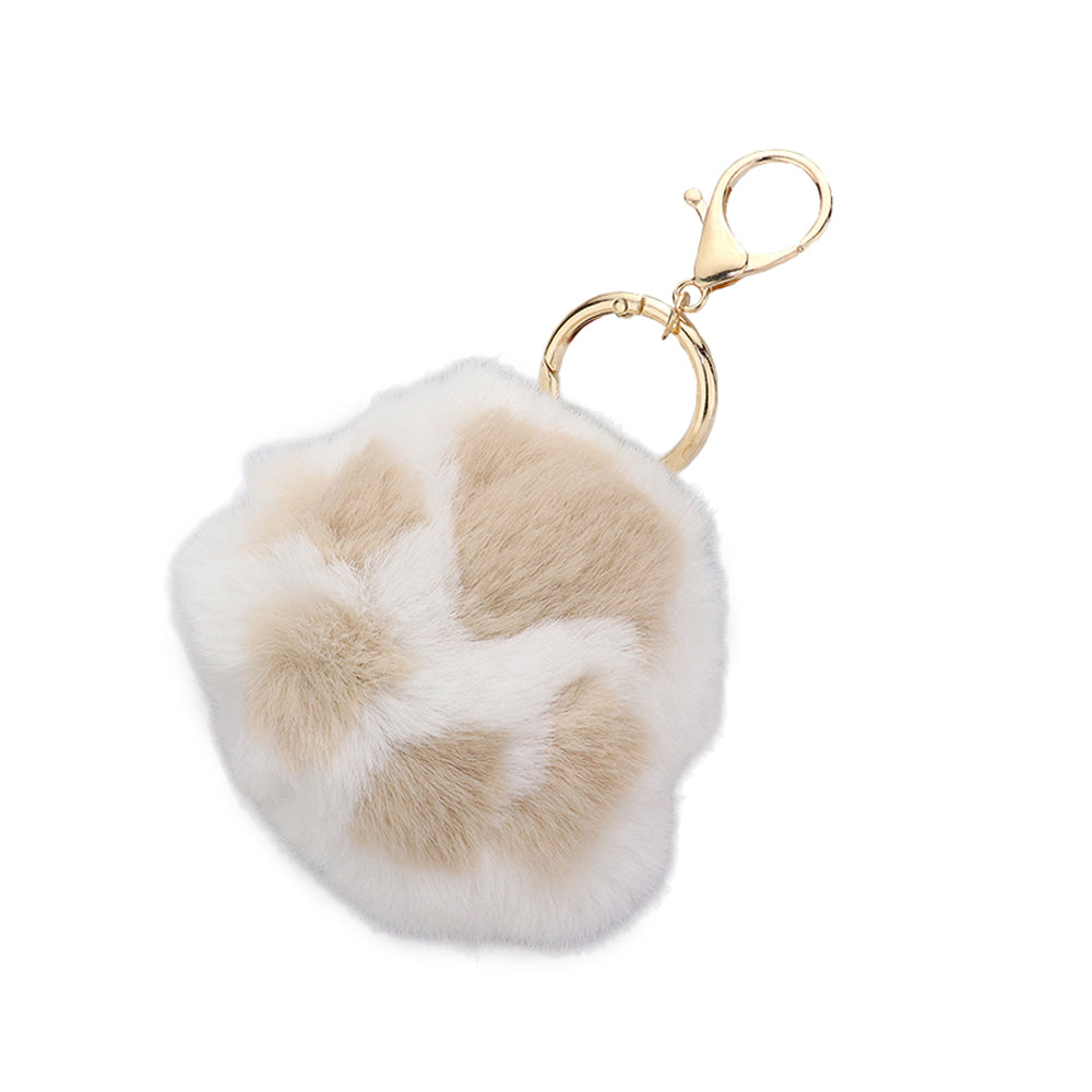 Faux Fur Paw Bag Charm