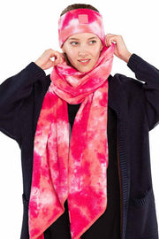 C.C Tie Dye Headband With Rubber Patch Headwrap Earmuffs