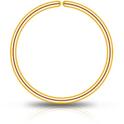 Single Hoop Nose 14k Yellow Gold Filled Nose Hoop Ring