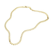 16 INCH, 5mm Stainless Steel Cuban Chain Necklace