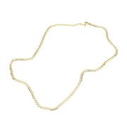 18 INCH, 4mm Stainless Steel Diamond Cut Cuban Chain Necklace