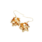 Beautiful Christmas Gift Bow Dangle Earrings