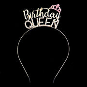 Birthday Queen Rhinestone Metal Headband