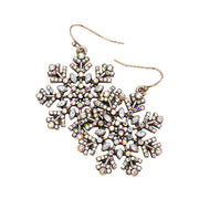 Fashionable Snowflake Dangle Earrings