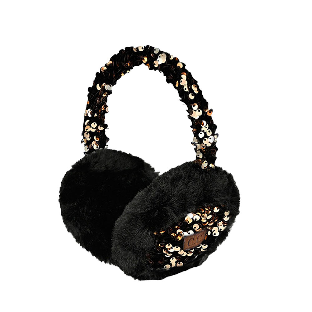 C.C Faux Fur Sequin Earmuff
