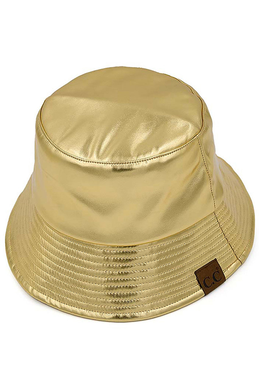 C.C Vegan Leather Bucket Hat
