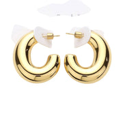 Chunky Stainless Steel Hoop Earrings