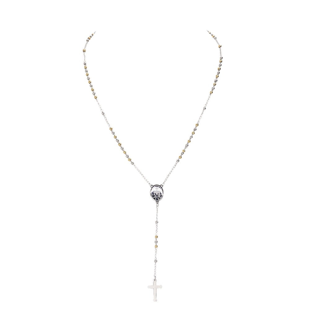 Stainless Steel Rosaries Necklace