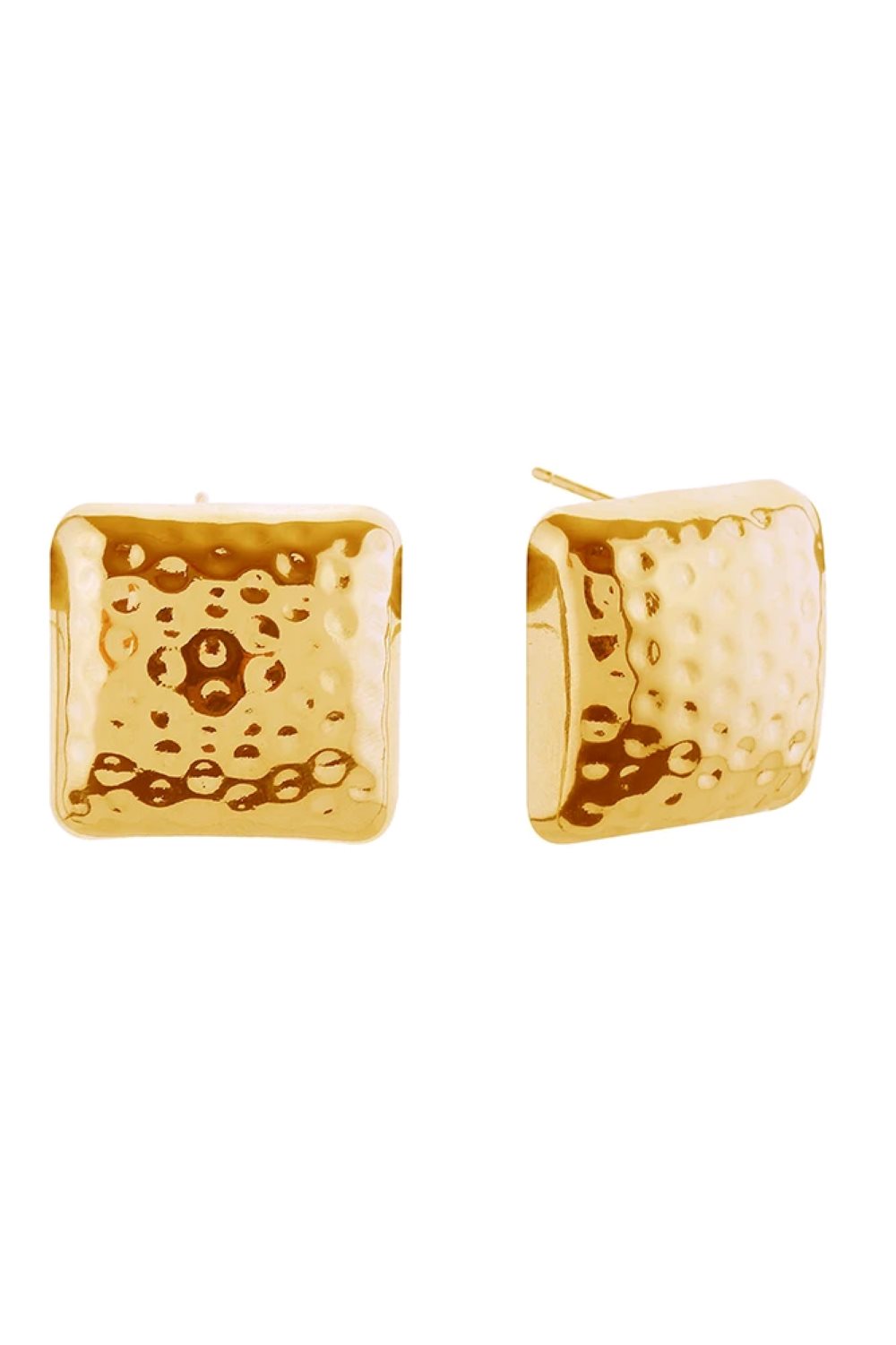 14K Biscuit Post Earring