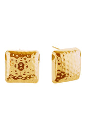 14K Biscuit Post Earring