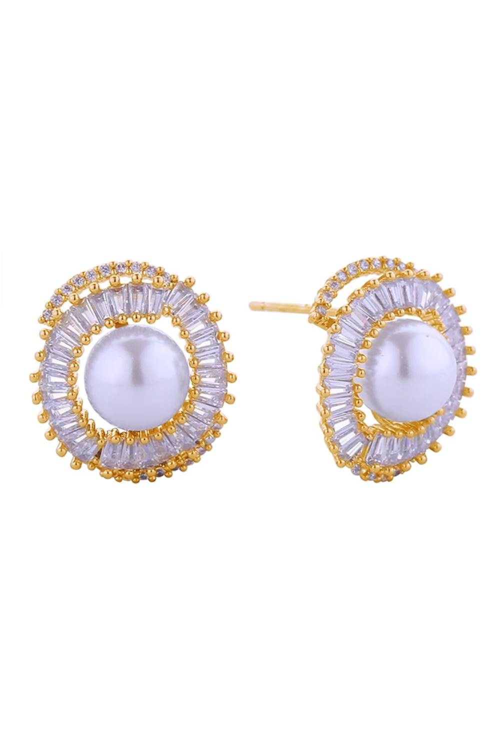 14K Brilliance Pearl Post Earrings