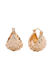 14K Bumpy Rocky Pincatch Earrings