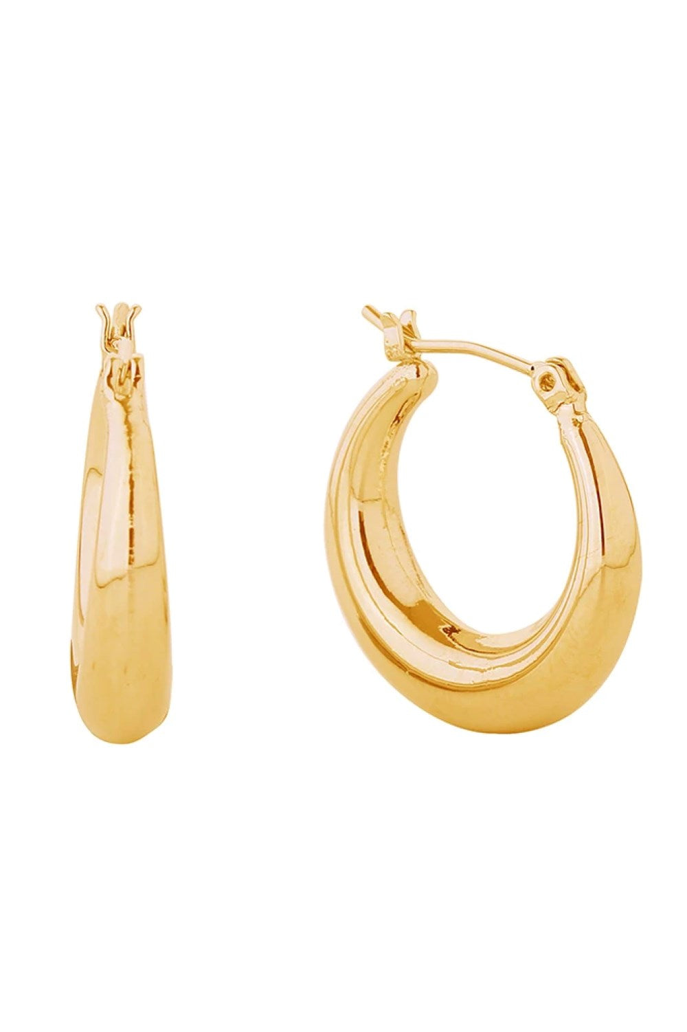 14K Daily Hoop Pincatch Earrings