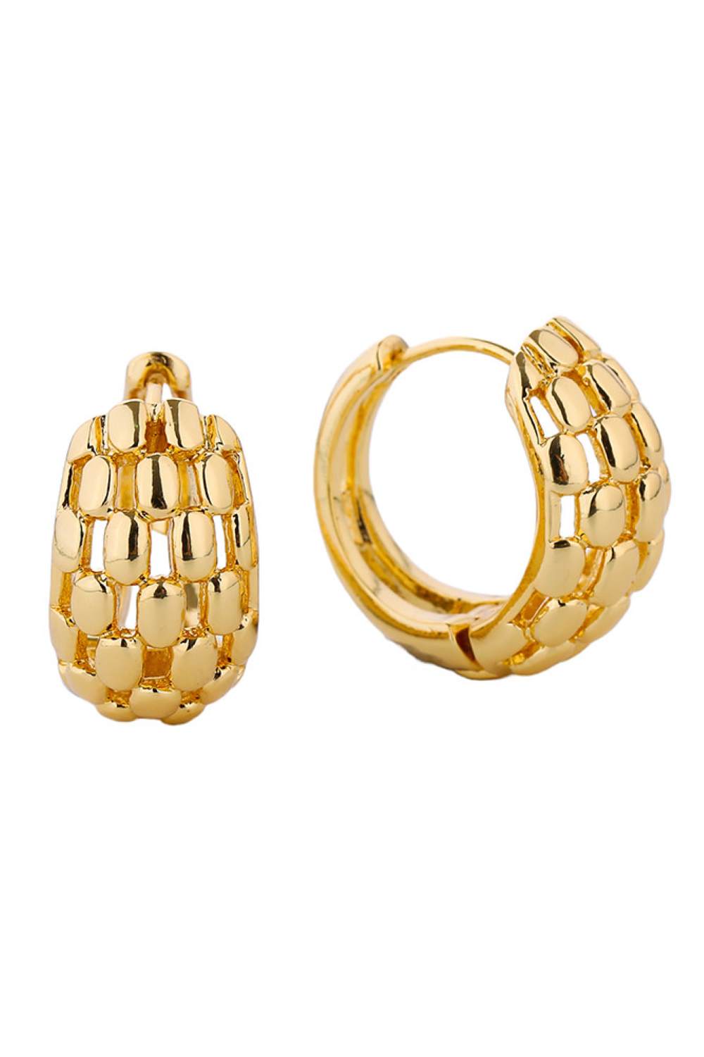 Beautiful 14K Dipped Huggie Hoop
