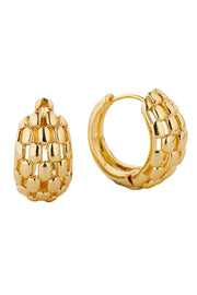 Beautiful 14K Dipped Huggie Hoop