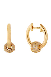 14K Duo Hoop Huggie Earrings