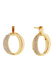 14K Glam O Swing Post Earrings