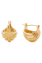 14K Sea Shell Pincatch Earrings