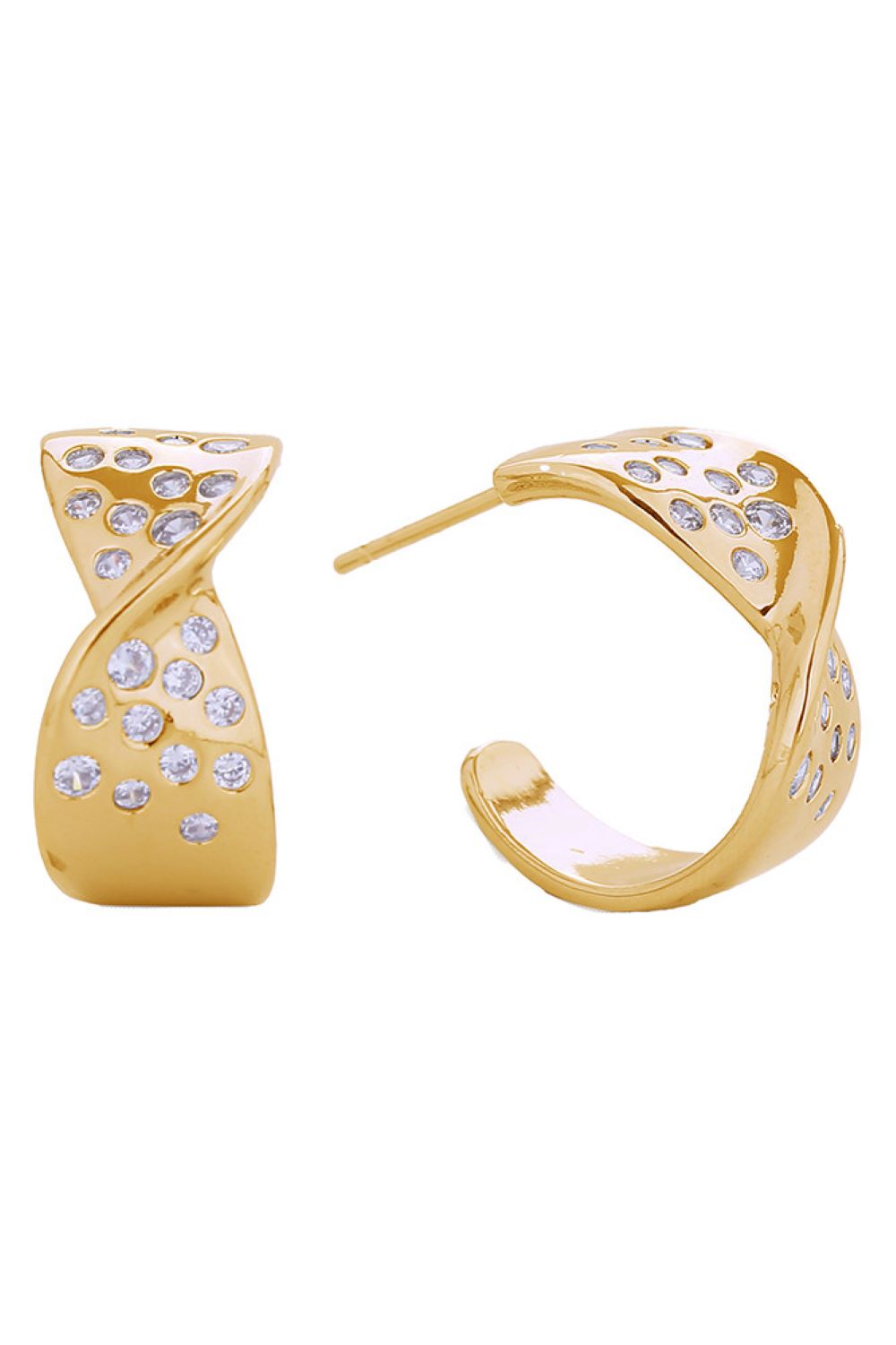 14K Starry Night Hoop Earrings