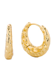 Stunning 14K Dipped Huggie Hoop
