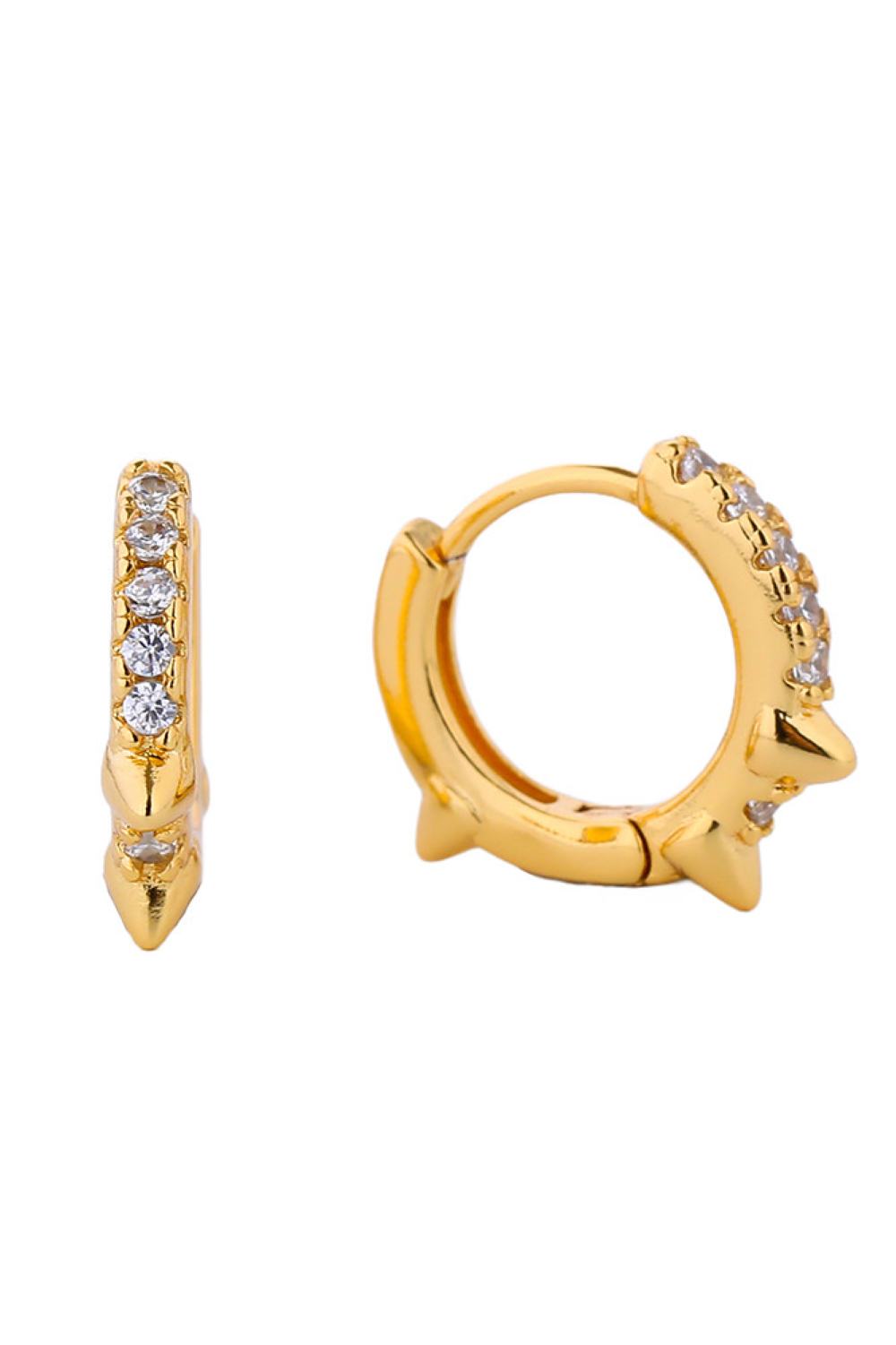 Stunning 14K Dipped Huggie Hoop Earring