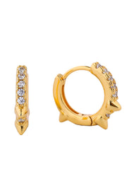 Stunning 14K Dipped Huggie Hoop Earring