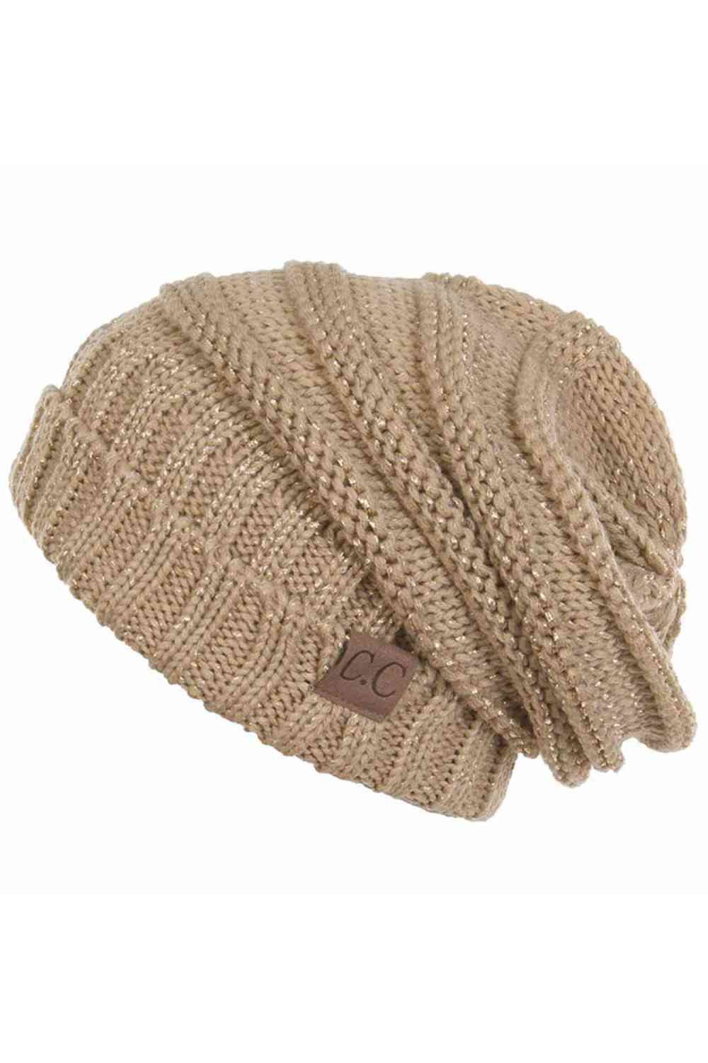 C.C Metallic Slouchy Beanie