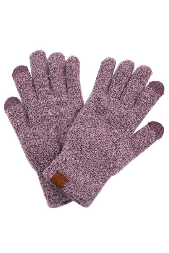 C.C Solid Boucle Gloves