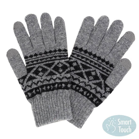 Knit Aztec Smart Gloves