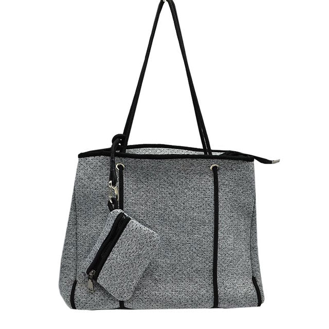 Large Tote Bag Women Work Bag Purse Neoprene Zip