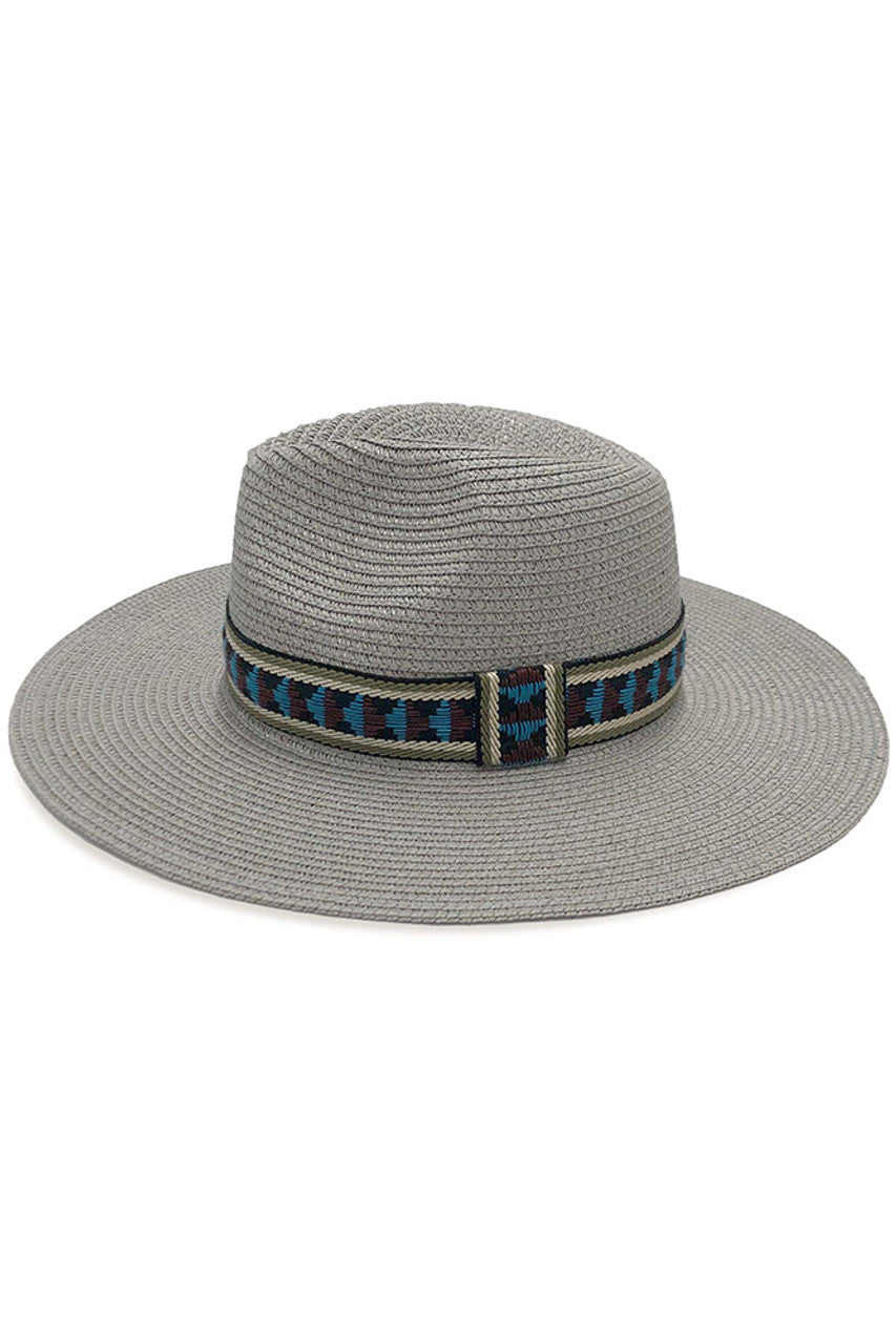 MULTI COLOR AZTEC BAND PANAMA HAT