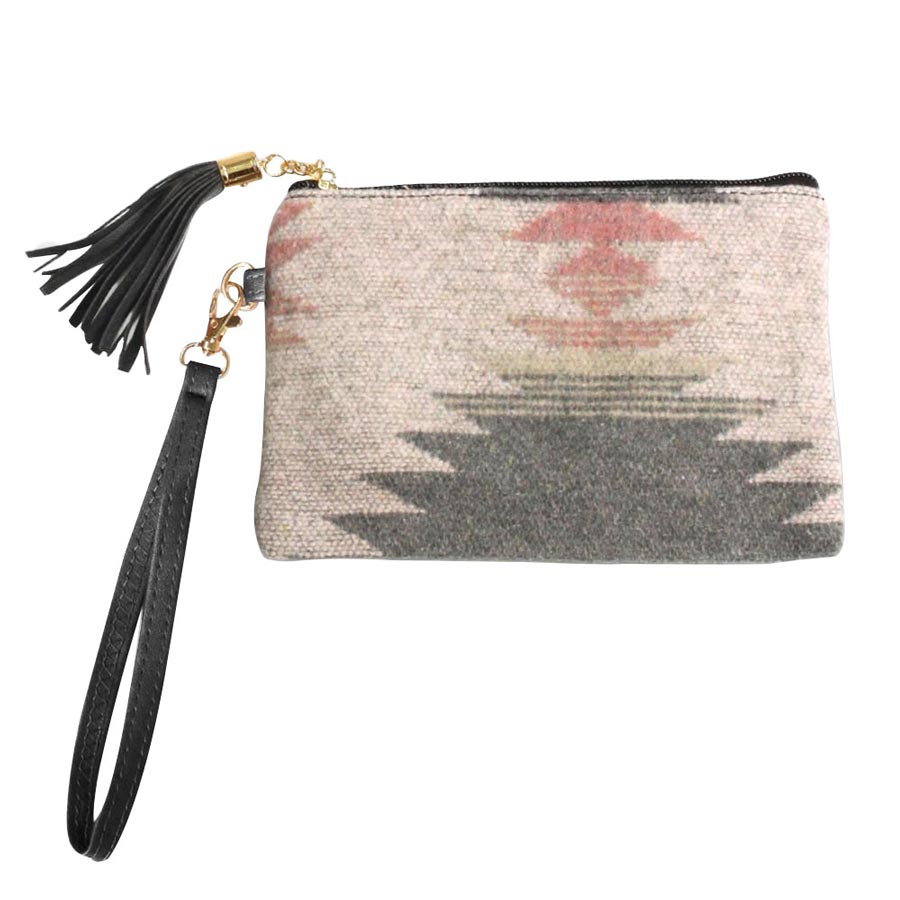 Stylish Western Patterned Wristlet Pouch Bag