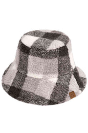 C.C Checkered Pattern Bucket Hat