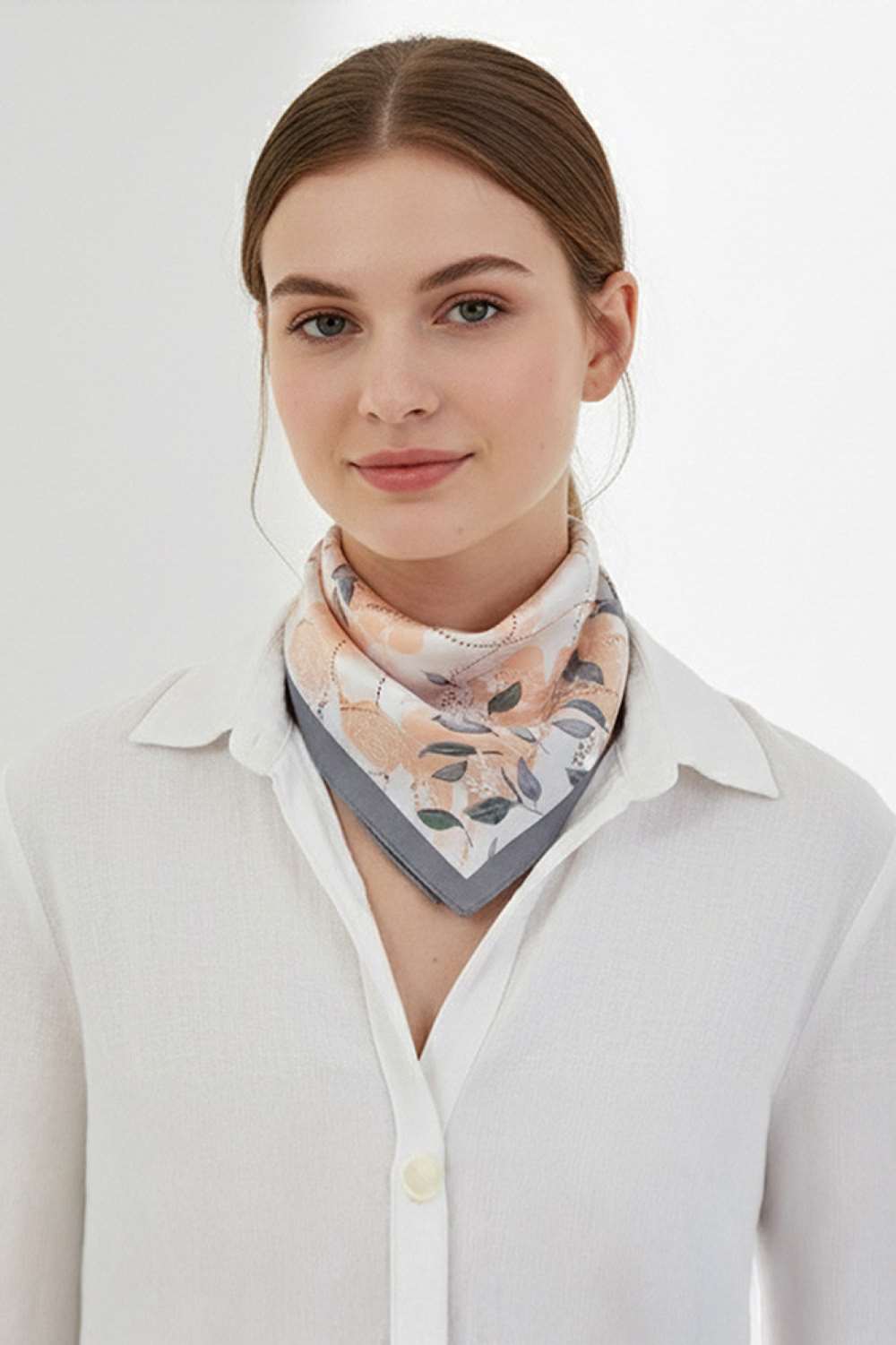 Botanical Pattern Print Bandana Scarf