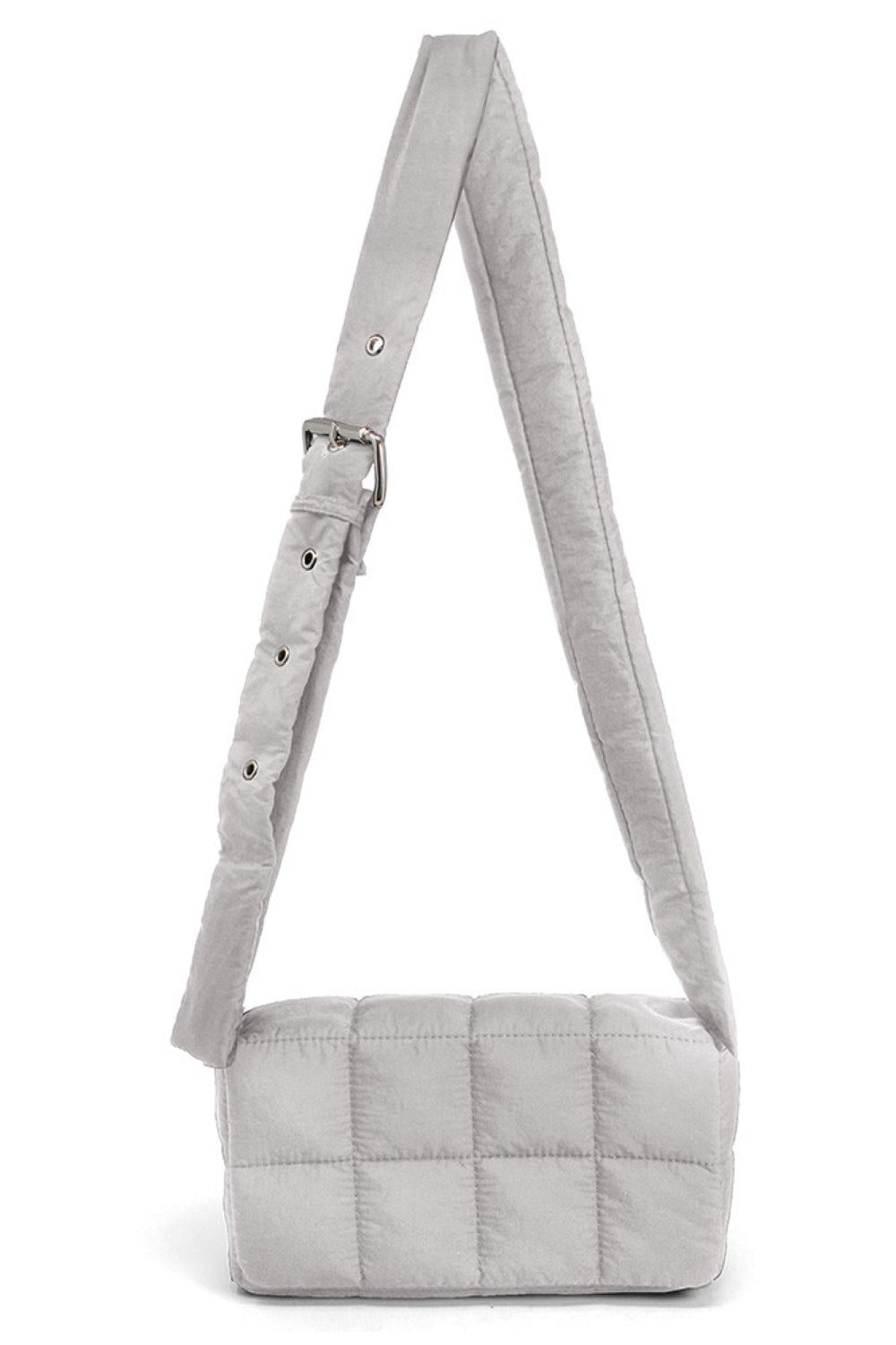 Sleek Quilted Puffer Crossbody Bag
