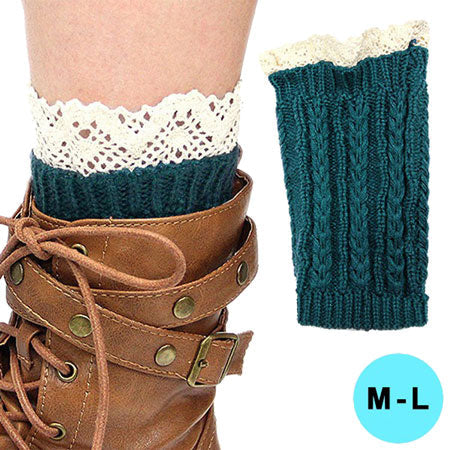 Medium Large Cutie Pie Acrylic Leg Warmer Boot Topper