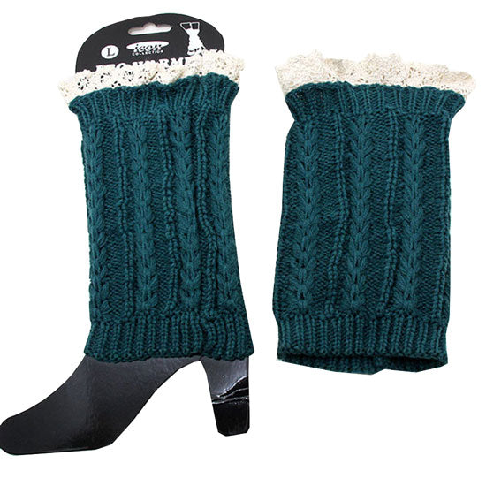 Medium Large Cutie Pie Acrylic Leg Warmer Boot Topper