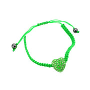 Crystal Pave Heart Cinch Bracelet