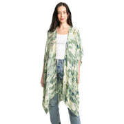 Floral Print Cover Up Kimono Poncho