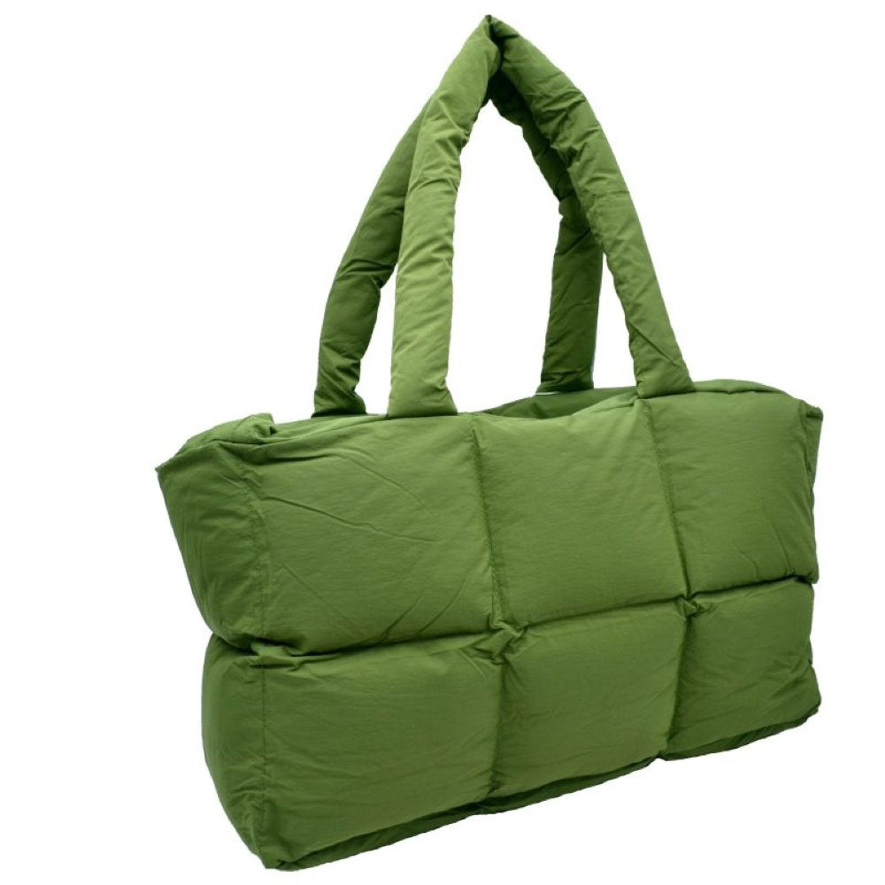 Chic Quilted Puffer Tote Bag